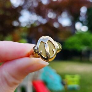 ULTRA RARE Vintage Tiffany & Co 18k Gold Flip Signet Ring OOAK Reversible Design